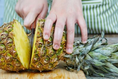 Piña con pesticidas