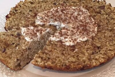 tarta de avena y coco